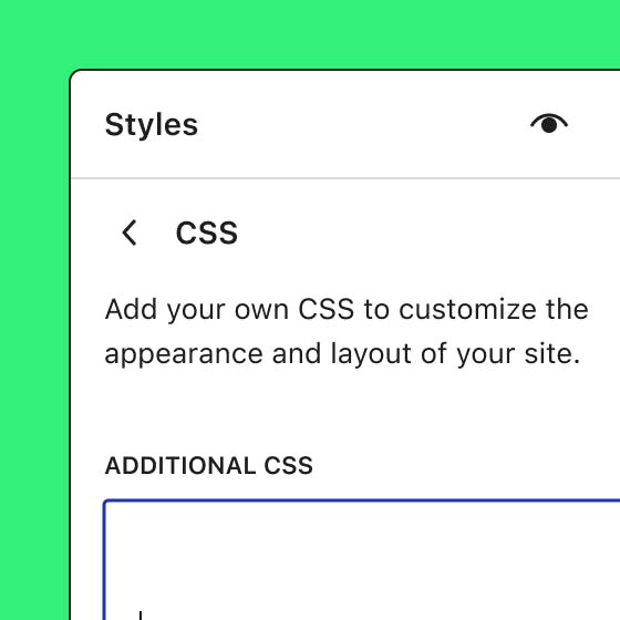 WordPress 6.2 custom CSS